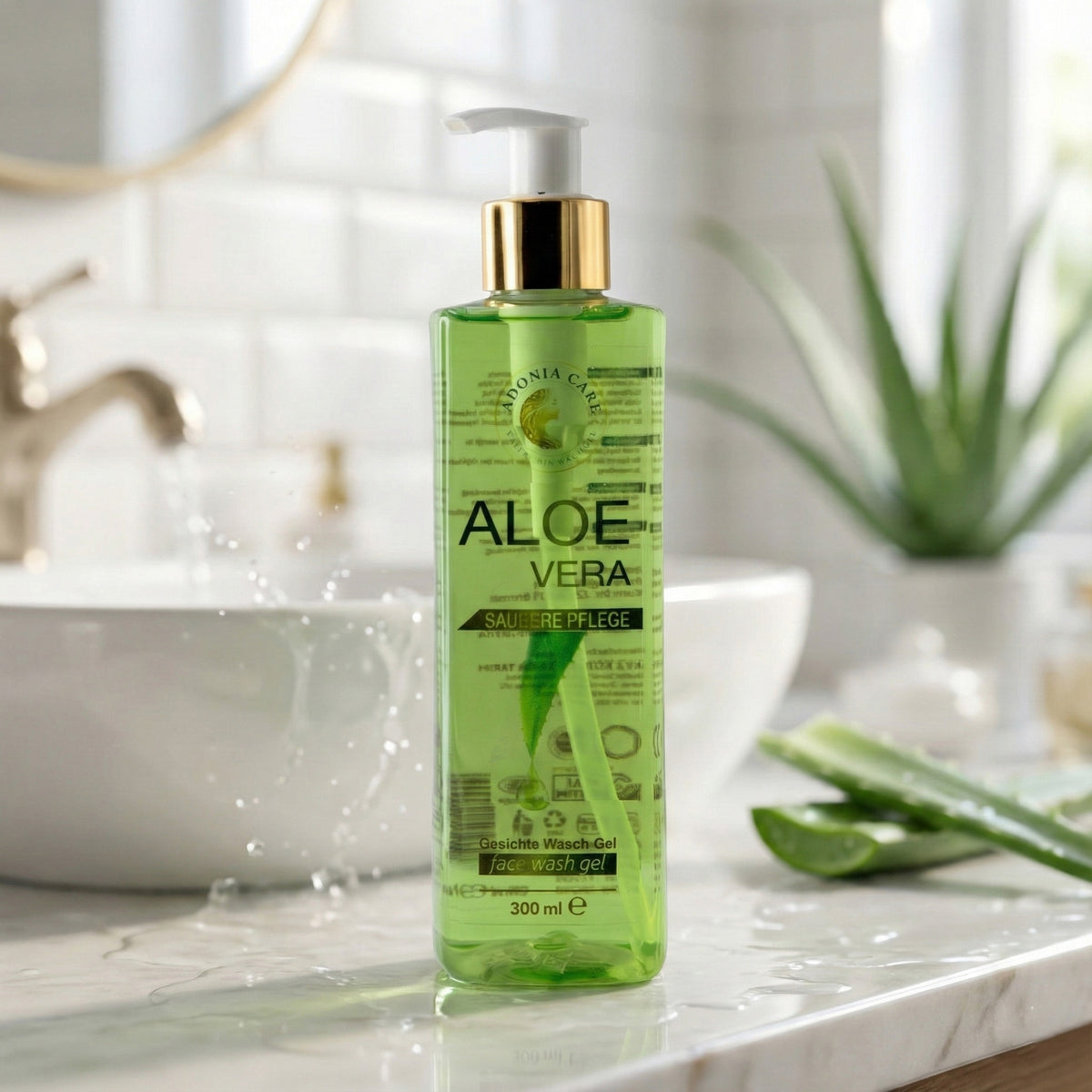 Aloe Vera Gesichts-Waschgel von Adonia Care – Ansicht 3