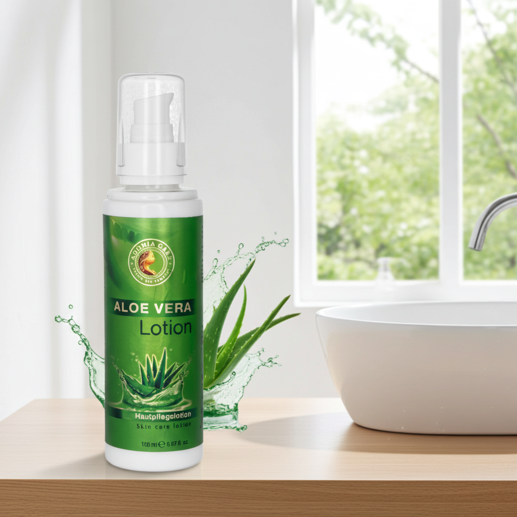 Adonia Care Aloe Vera Lotion – 24h Feuchtigkeits-Körperlotion für zarte Haut – 150 ml