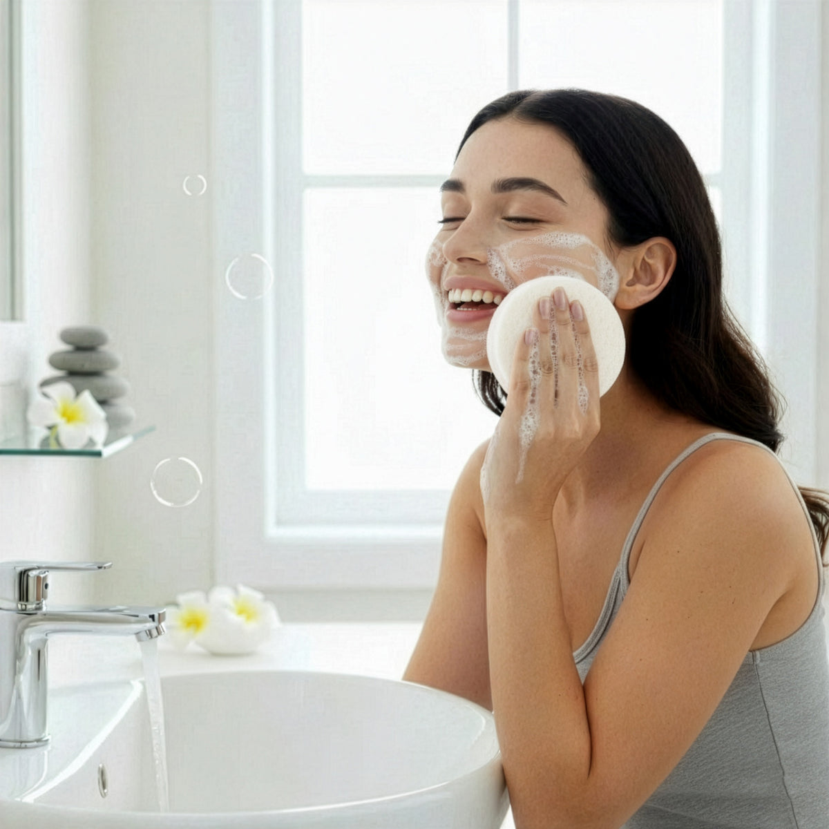 Ziegenmilch Naturschwammseife von Adonia Care – Ansicht 2