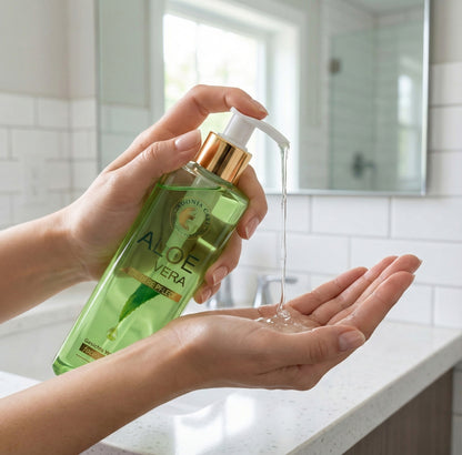 Adonia Care Aloe Vera Gesichts Wasch Gel (300 ml) – milde Reinigung für frisches Hautgefühl