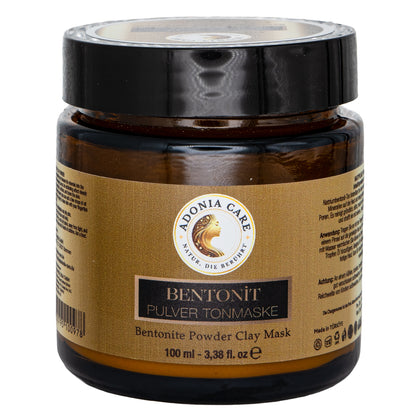 Adonia Care Bentonit Pulver Tonmaske – naturreine Tiefenreinigung (100 ml)