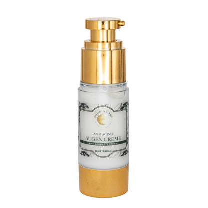 Adonia Care Anti-Aging Augencreme – Hochwirksame Pflege für die Augenpartie – 30 ml mit 3-fach Hyaluron, Peptiden & Baobab-Öl