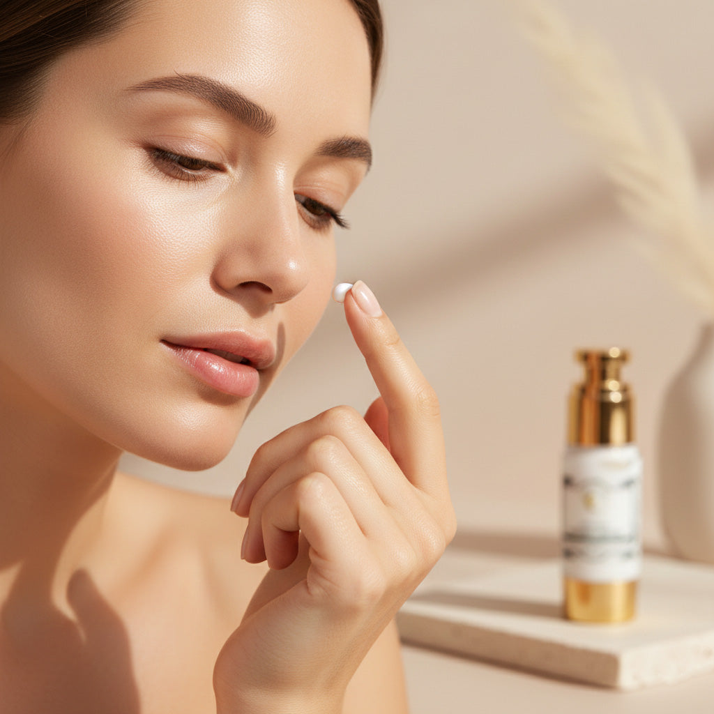 Adonia Care Anti-Aging Augencreme – Hochwirksame Pflege für die Augenpartie – 30 ml mit 3-fach Hyaluron, Peptiden & Baobab-Öl