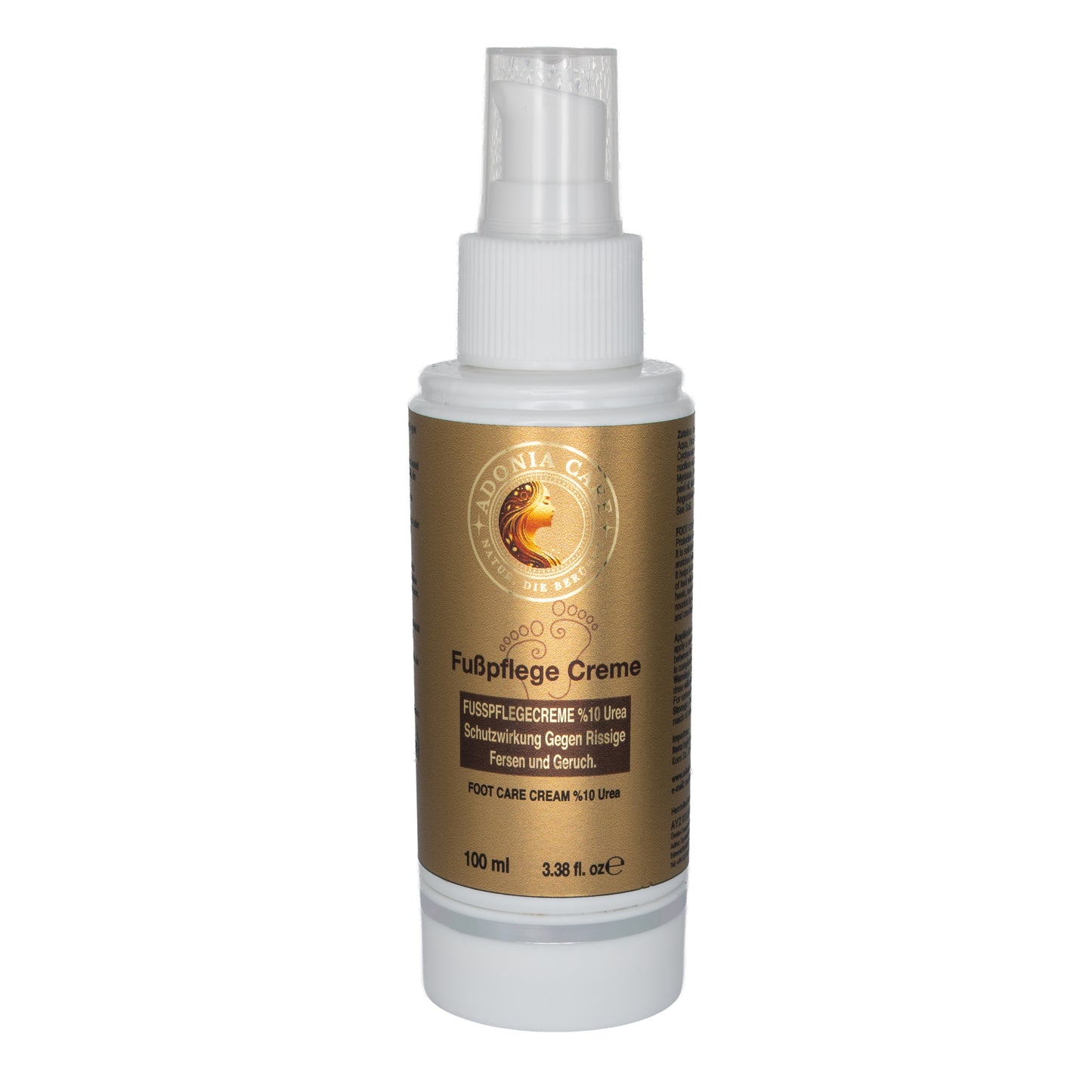 Adonia Care Fußpflege Creme 10% Urea – gegen rissige Fersen & Hornhaut (100 ml)
