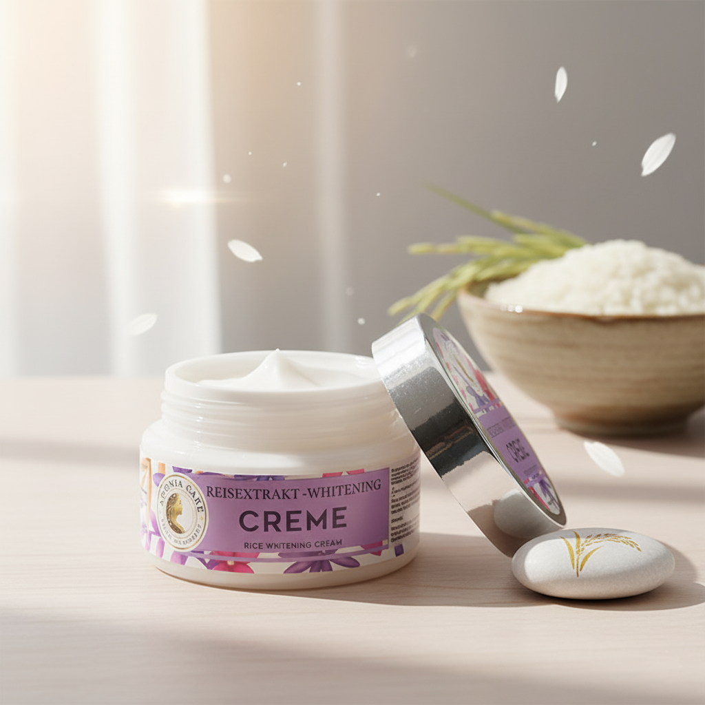Bio Reisextrakt Creme – Strahlend schöne Haut & natürliche Aufhellung – Produktfoto