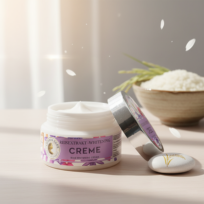 Bio Reisextrakt Creme – Strahlend schöne Haut & natürliche Aufhellung – Produktfoto