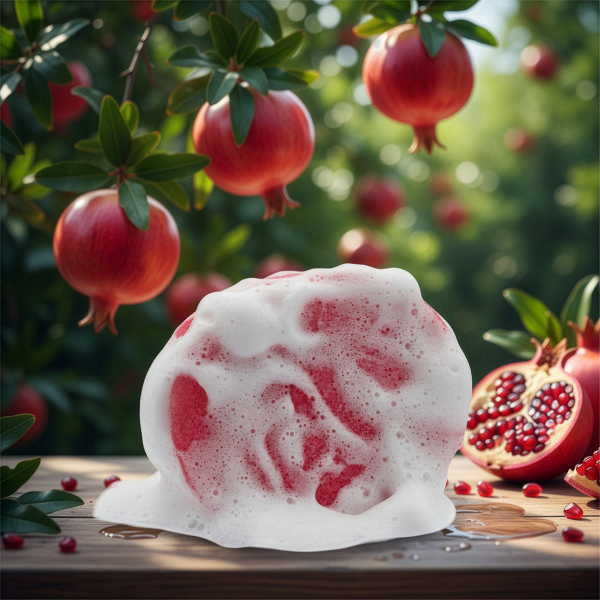Granatapfel Naturschwammseife von Adonia Care – Ansicht 7