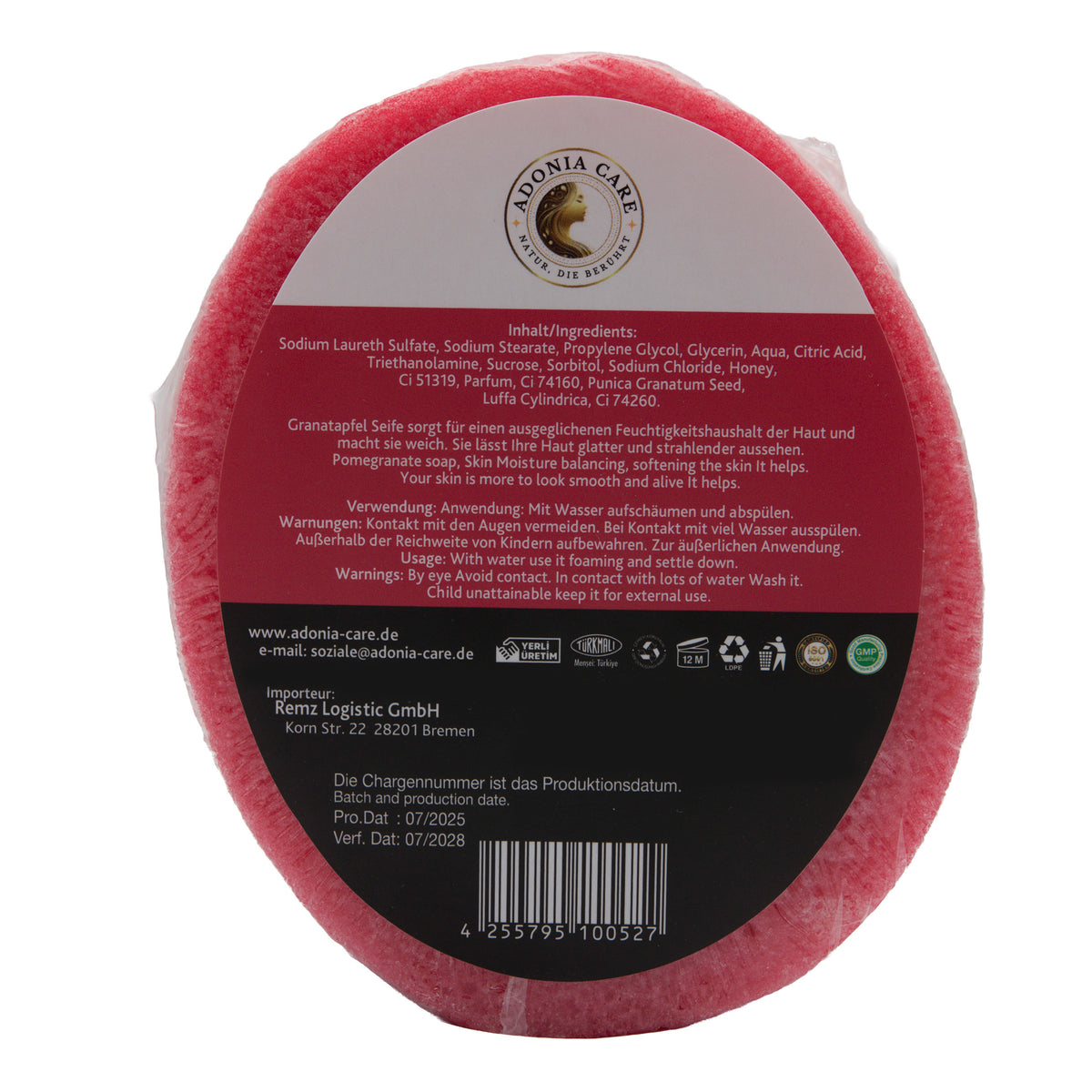 Granatapfel Naturschwammseife von Adonia Care – Ansicht 14