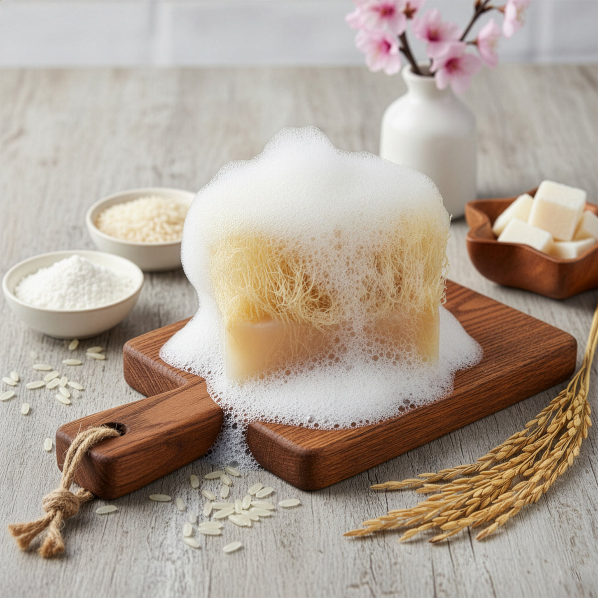 Reisseife mit Kürbiskernfasern von Adonia Care – Ansicht 4