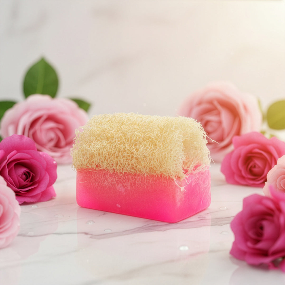 Rosenseife mit Kürbiskernfasern von Adonia Care – Ansicht 8