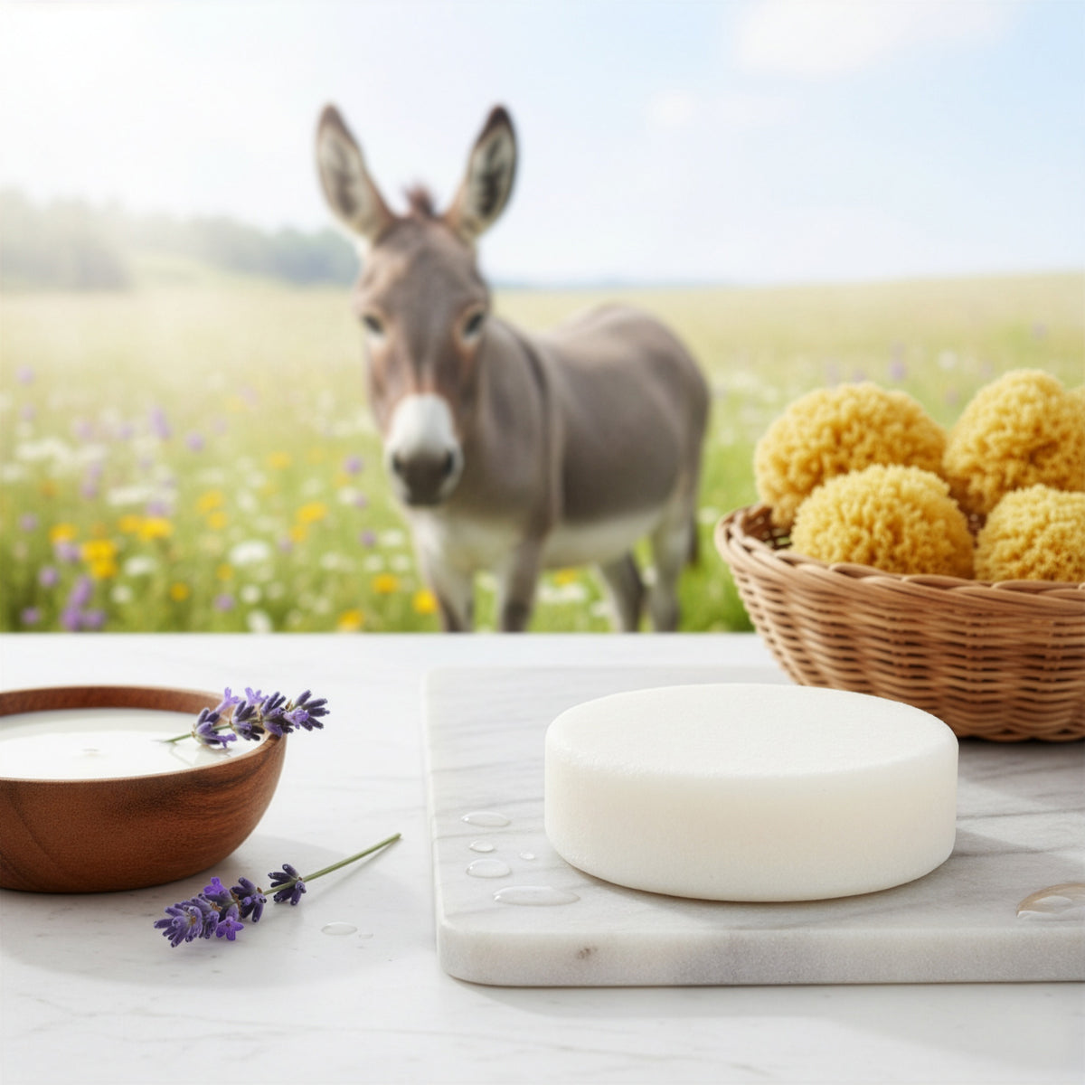 Eselsmilch Naturschwammseife von Adonia Care – Ansicht 6