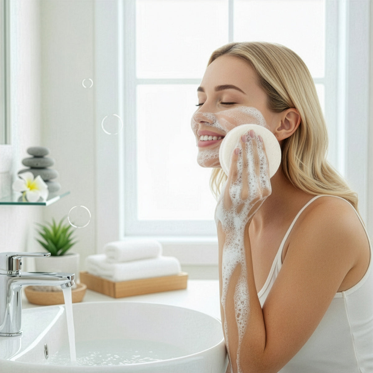 Eselsmilch Naturschwammseife von Adonia Care – Ansicht 2