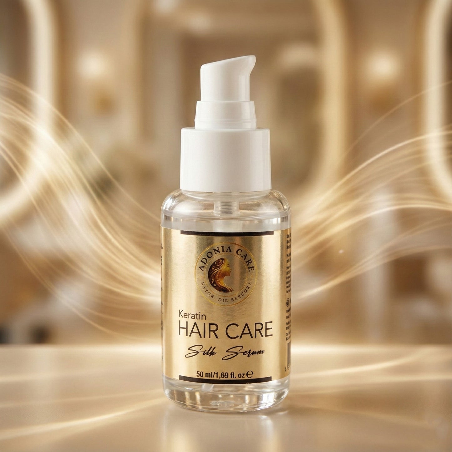 Adonia Care Keratin HAIR CARE Silk Serum – Glanz & Schutz für strapaziertes Haar (50 ml)