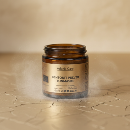 Adonia Care Bentonit Pulver Tonmaske – naturreine Tiefenreinigung (100 ml)