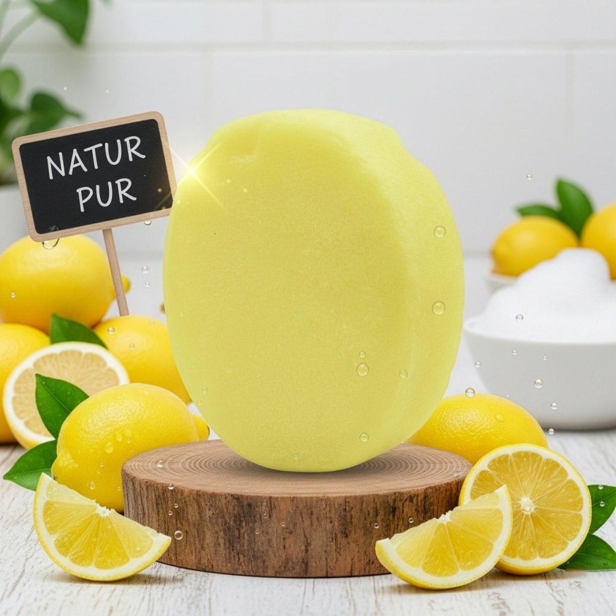 Zitronen Naturschwammseife von Adonia Care – Ansicht 5