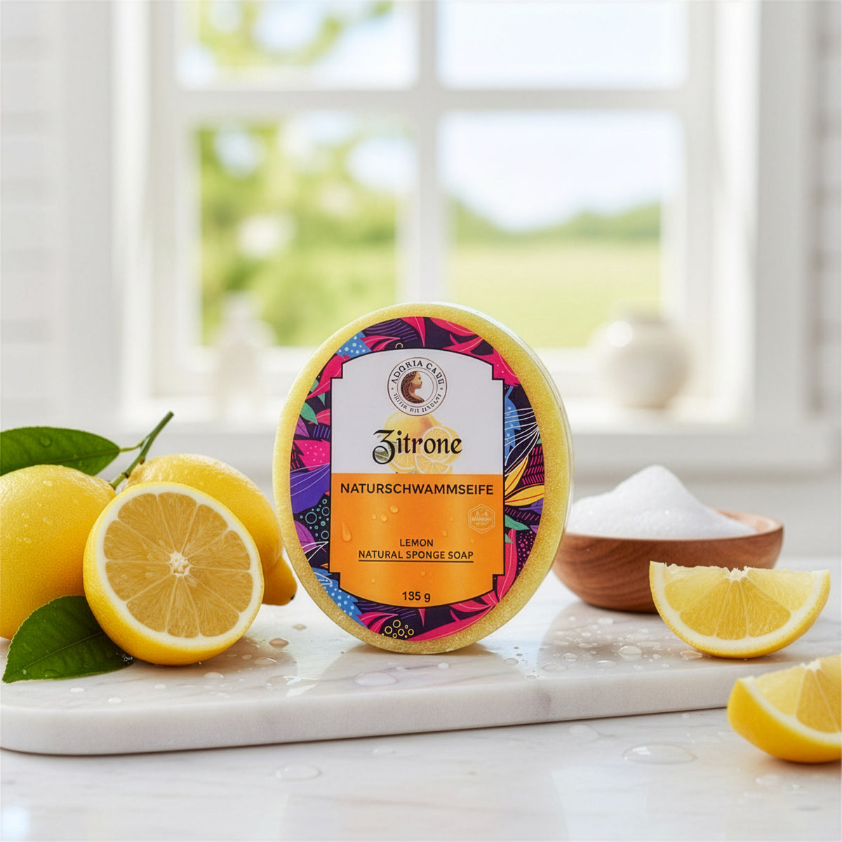 Zitronen Naturschwammseife von Adonia Care – Ansicht 6