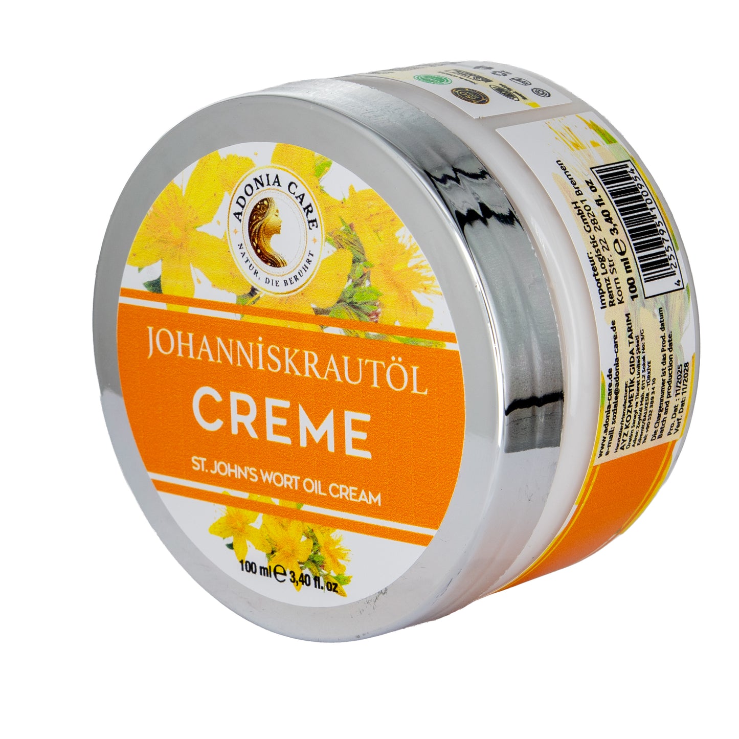 Adonia Care Johanniskrautöl Creme (Sarı Kantaron) – reichhaltige Pflege | Adonia Care | 100 ml