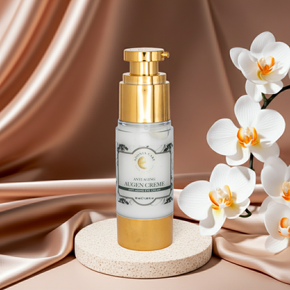Adonia Care Anti-Aging Augencreme – Hochwirksame Pflege für die Augenpartie – 30 ml mit 3-fach Hyaluron, Peptiden & Baobab-Öl